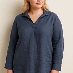 Columbia Dark Blue Long Sleeve Shirt
